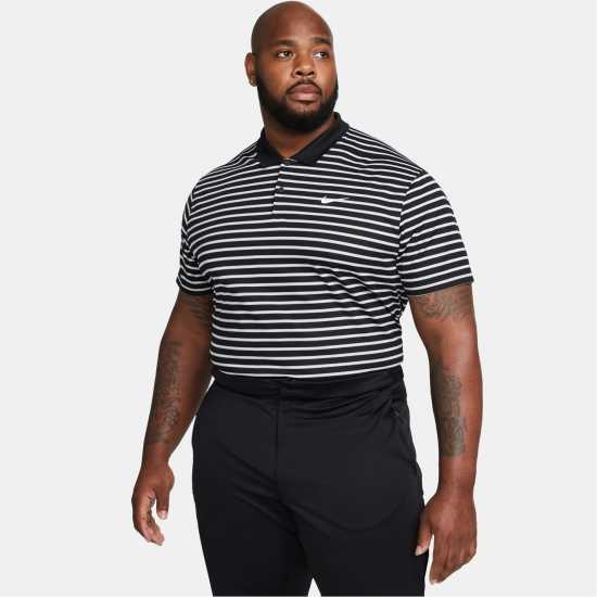 Dri-fit Victory Men's Striped Golf Polo  - Мъжко облекло за едри хора