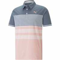Puma Grind Polo Mens Blue/Pink Мъжки тениски с яка