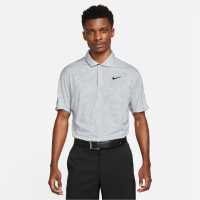 Nike Dri-FIT ADV Tiger Woods Men's Contour Print Golf Polo Smk Grey/White Мъжки тениски с яка