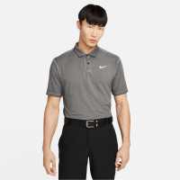 Nike Dri-FIT Tour Men's Washed Golf Polo Anthracite/Wht Мъжко облекло за едри хора