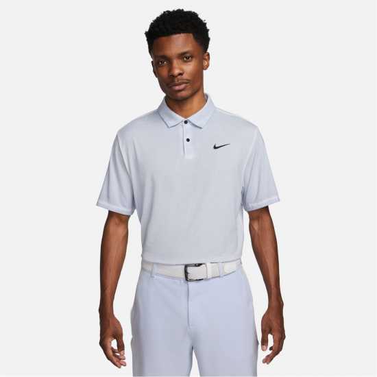 Nike Dri-FIT Tour Men's Washed Golf Polo Oxy Purple/Blk Мъжко облекло за едри хора