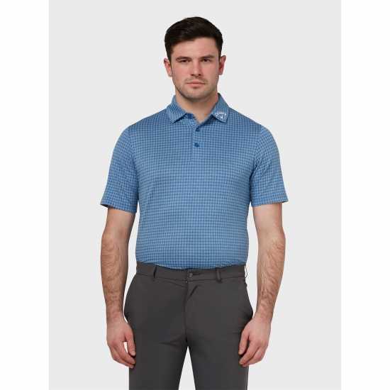 Callaway Мъжка Блуза С Яка Golf Polo Shirt Mens Med Mgn Blue Мъжки тениски с яка
