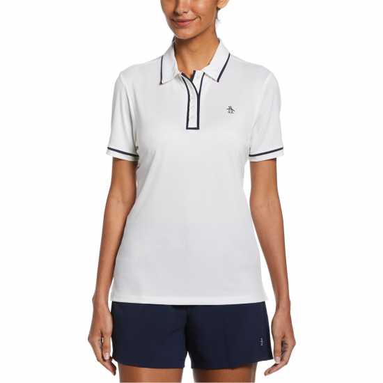 Блуза С Яка Original Penguin Golf Women's Essentials Short-Sleeve Performance Polo Shirt Bright White Блуза С Яка Original Penguin Golf Women's Essentials Short-Sleeve Performance Polo Shirt Bright White