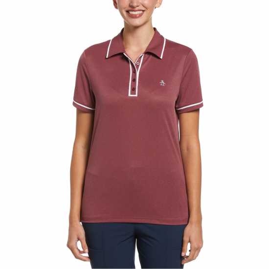 Дрехи за голф Original Penguin Golf Essentials Performance Polo Womens Кордован Original Penguin Golf Essentials Performance Polo Womens Кордован Дрехи за голф