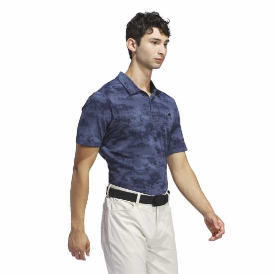 Adidas Мъжка Блуза С Яка Go-To Printed Mesh Golf Polo Shirt Mens Adidas Мъжка Блуза С Яка Go-To Printed Mesh Golf Polo Shirt Mens
