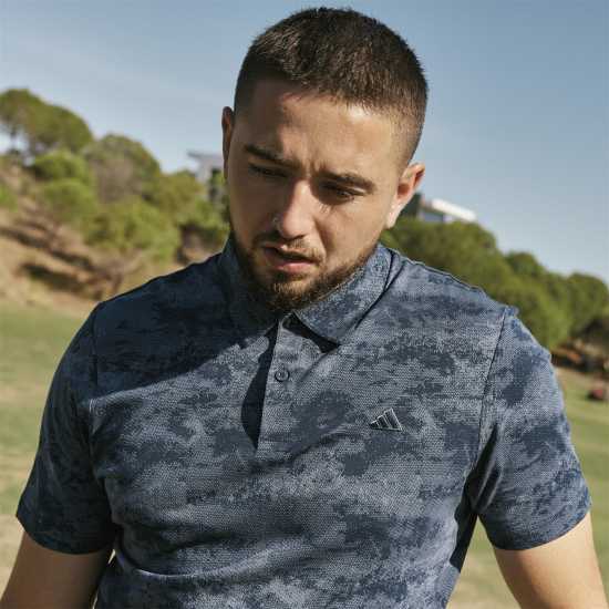 Adidas Мъжка Блуза С Яка Go-To Printed Mesh Golf Polo Shirt Mens Adidas Мъжка Блуза С Яка Go-To Printed Mesh Golf Polo Shirt Mens