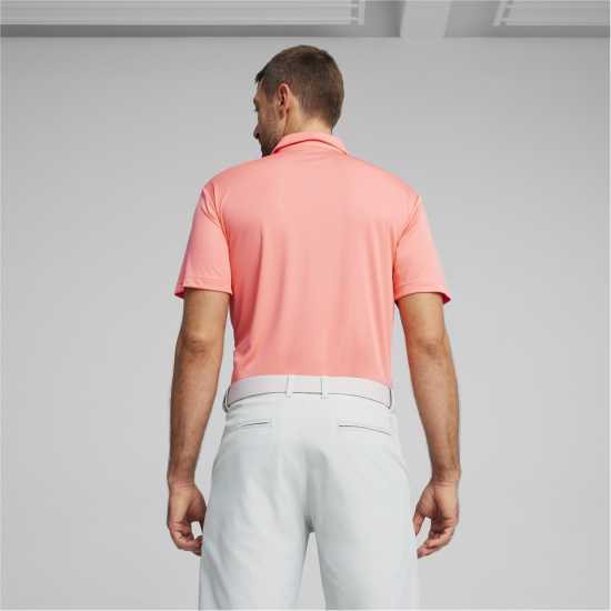 Puma Solid Polo Пънч от диня Дрехи за голф