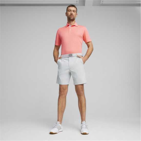 Puma Solid Polo Пънч от диня Дрехи за голф