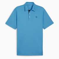 Puma Solid Polo Аква Синьо Дрехи за голф