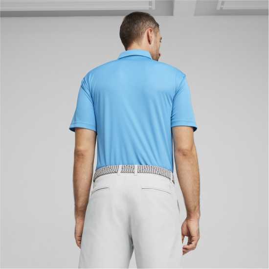 Дрехи за голф Puma Solid Polo Аква Синьо Puma Solid Polo Аква Синьо Дрехи за голф