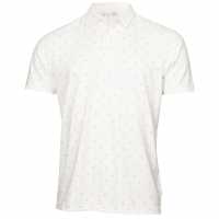 G Strke Prnt Polo Sn43 White Мъжки тениски с яка