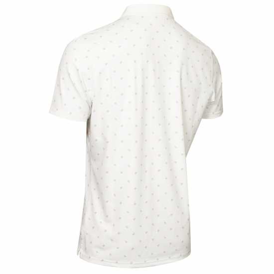 G Strke Prnt Polo Sn43 White Мъжки тениски с яка