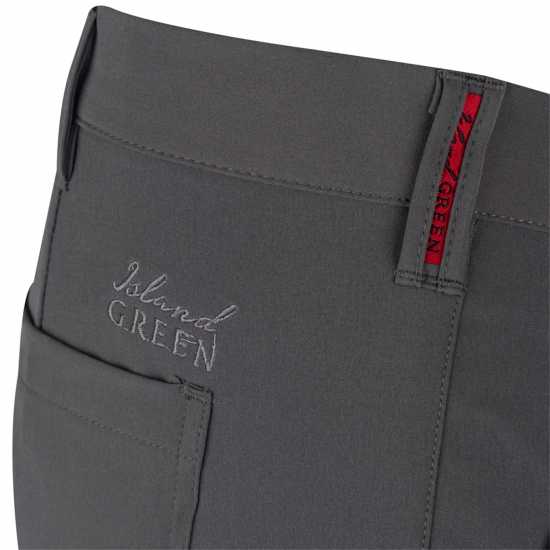 Мъжки Панталон Island Green Golf Tour Stretch Tapered Trousers Mens Charcoal Голф пълна разпродажба