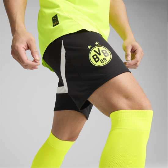 Футболни тренировъчни долнища Puma Borussia Dortmund Home Shorts 2024 2025 Adults Puma Borussia Dortmund Home Shorts 2024 2025 Adults Футболни тренировъчни долнища