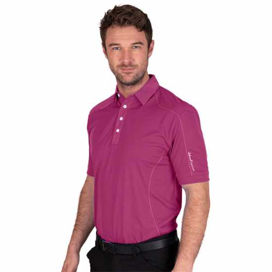 Мъжка Блуза С Яка Island Green Golf Top Stitch Polo Shirt Mens Mulberry Мъжки тениски с яка