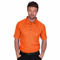Мъжка Блуза С Яка Island Green Golf Top Stitch Polo Shirt Mens Orange Мъжки тениски с яка