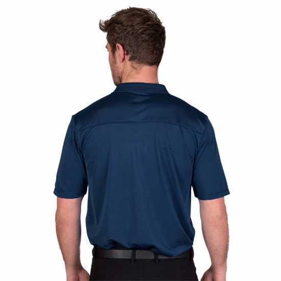 Блуза С Яка Island Green Essentials Pique Polo Shirt Mens Navy Мъжки тениски с яка