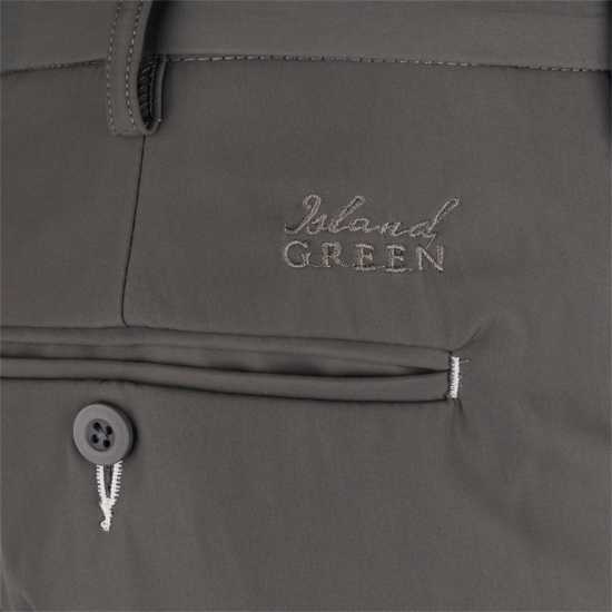 Мъжки Панталон Island Green Golf All Weather Trousers Mens Charcoal Голф пълна разпродажба