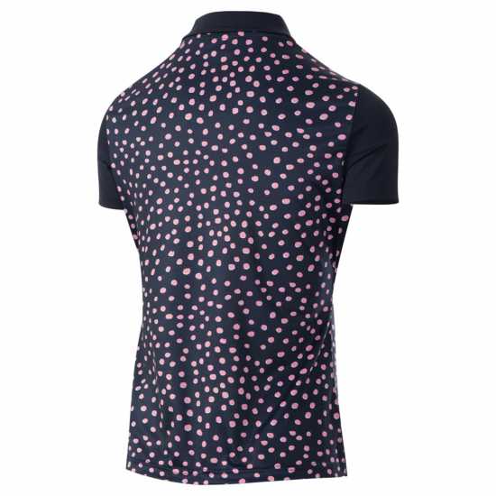 Дамска Блуза С Яка Golf Printed Polo Shirt Ladies Navy Дамски тениски с яка
