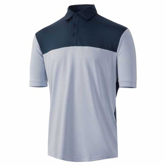 Мъжка Блуза С Яка Golf Colour Block Polo Shirt Mens Lilac Мъжки тениски с яка