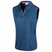 Дамска Блуза С Яка Golf Sleeveless Polo Shirt Ladies