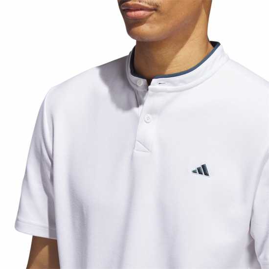 Adidas Hen Polo Shrt Sn99 White Мъжко облекло за едри хора