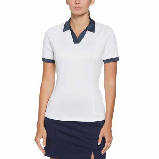 Дрехи за голф Callaway Vplack Polo Ld99 Блестящ бял Callaway Vplack Polo Ld99 Блестящ бял Дрехи за голф