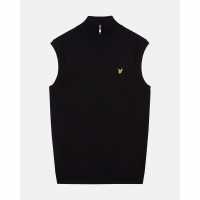 Lyle And Scott Плетен Пуловер Men's Knitted Sweater Vests Център черен 