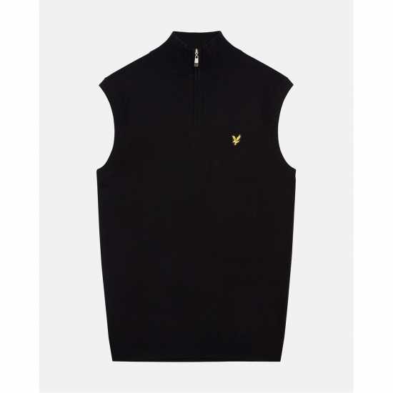 Lyle And Scott Плетен Пуловер Men's Knitted Sweater Vests Център черен 
