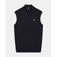 Lyle And Scott Плетен Пуловер Men's Knitted Sweater Vests Тъмно морско синьо 