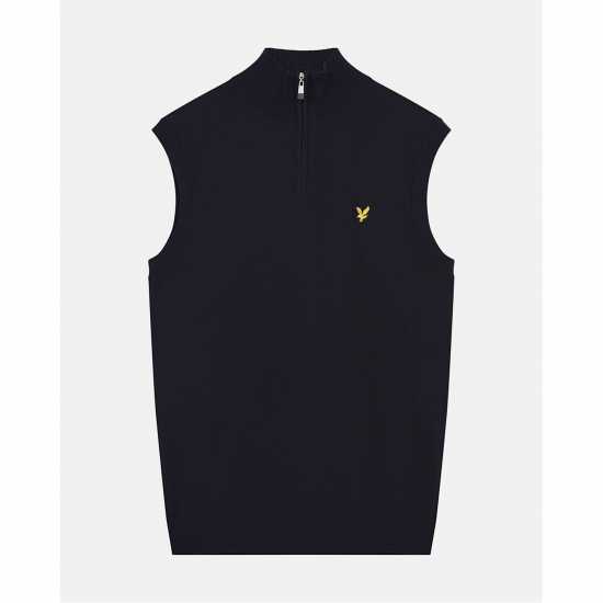 Lyle And Scott Плетен Пуловер Men's Knitted Sweater Vests Тъмно морско синьо 