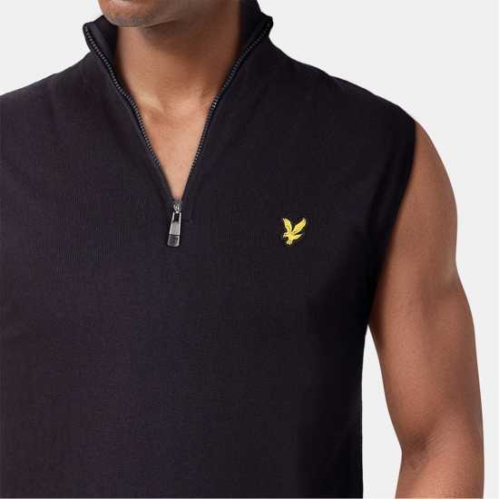 Lyle And Scott Плетен Пуловер Men's Knitted Sweater Vests Тъмно морско синьо 