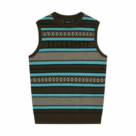 Lyle And Scott Glen Fair Isle Vest Lyle And Scott Glen Fair Isle Vest