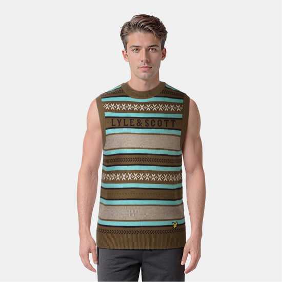 Lyle And Scott Glen Fair Isle Vest Lyle And Scott Glen Fair Isle Vest