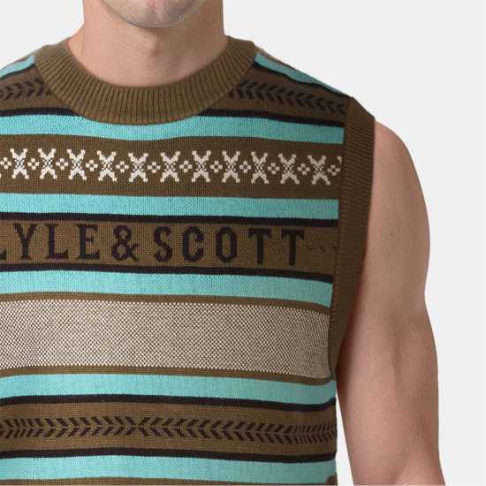 Lyle And Scott Glen Fair Isle Vest Lyle And Scott Glen Fair Isle Vest