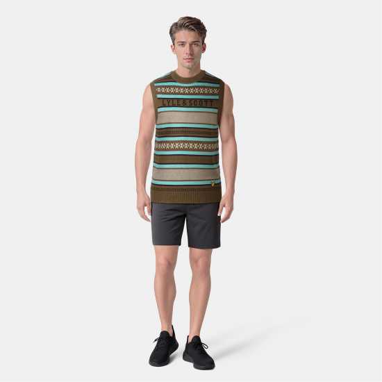 Lyle And Scott Glen Fair Isle Vest Lyle And Scott Glen Fair Isle Vest