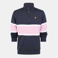 Lyle And Scott Голф Яке Men's Colour Block Quarter-Zip Performance Golf Jacket  