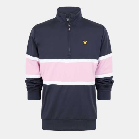 Lyle And Scott Голф Яке Men's Colour Block Quarter-Zip Performance Golf Jacket  