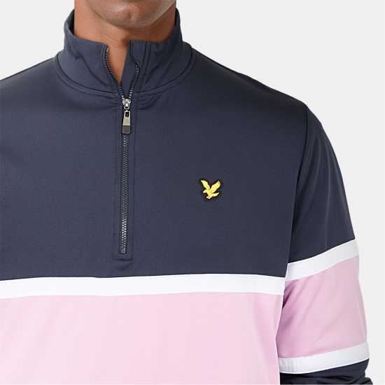Lyle And Scott Голф Яке Men's Colour Block Quarter-Zip Performance Golf Jacket  