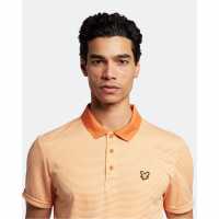 Lyle And Scott Блуза С Яка Golf Microstripe Polo Shirt Fox Orange 