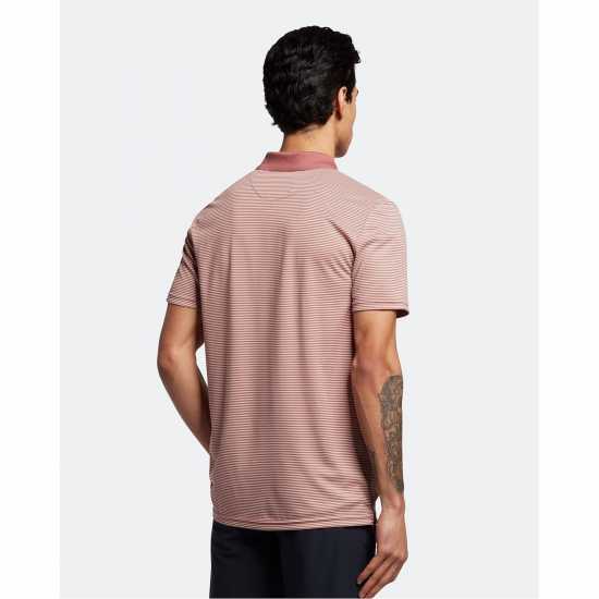 Lyle And Scott Блуза С Яка Golf Microstripe Polo Shirt Розово кафяво Lyle And Scott Блуза С Яка Golf Microstripe Polo Shirt Розово кафяво