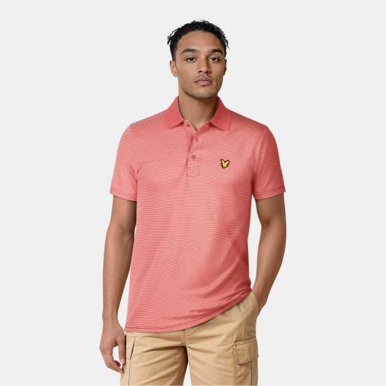 Lyle And Scott Блуза С Яка Golf Microstripe Polo Shirt Топло розово Lyle And Scott Блуза С Яка Golf Microstripe Polo Shirt Топло розово