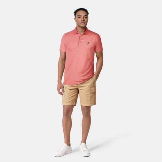 Lyle And Scott Блуза С Яка Golf Microstripe Polo Shirt Топло розово Lyle And Scott Блуза С Яка Golf Microstripe Polo Shirt Топло розово