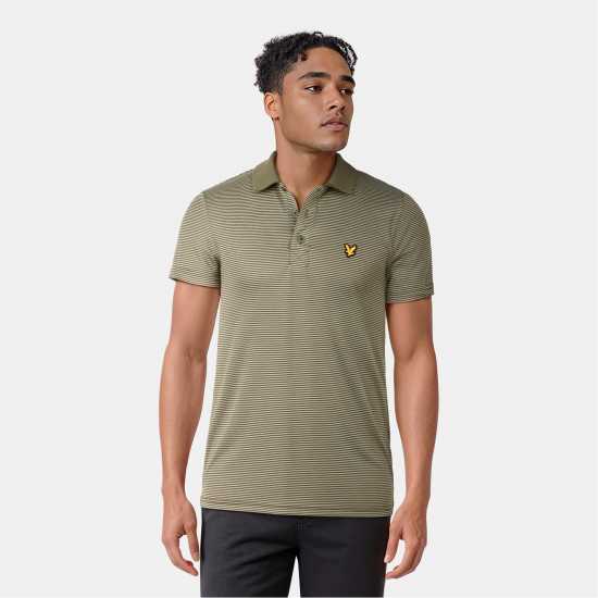 Lyle And Scott Блуза С Яка Golf Microstripe Polo Shirt Кактус 