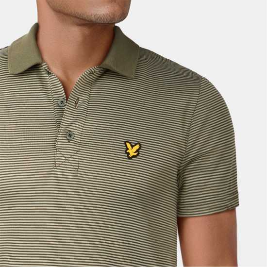 Lyle And Scott Блуза С Яка Golf Microstripe Polo Shirt Кактус 