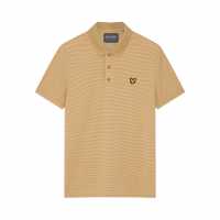 Lyle And Scott Блуза С Яка Golf Microstripe Polo Shirt Sandy/Pebble 