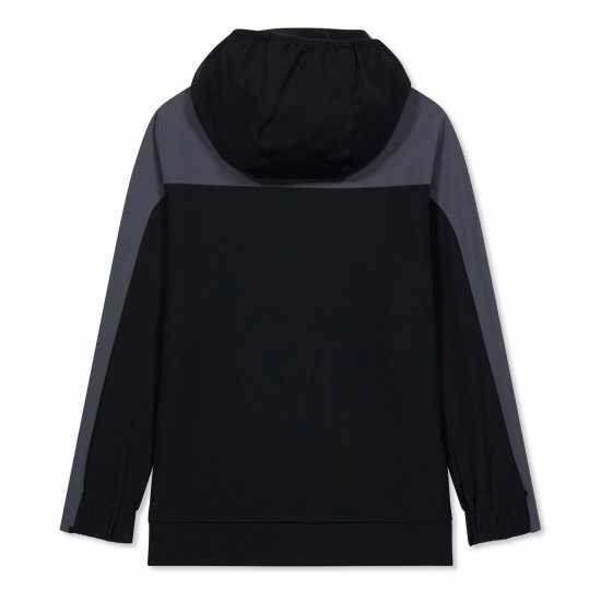 Castore Unisex Kids Travel Rangers Long Sleeve Licensed Rain Anorak Black 