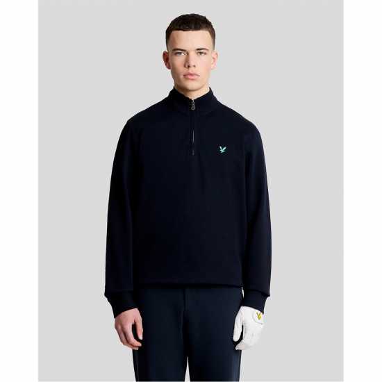 Lyle And Scott Lyle Golf 1/4 Zp Mid Sn61 Z271 Dark Navy 
