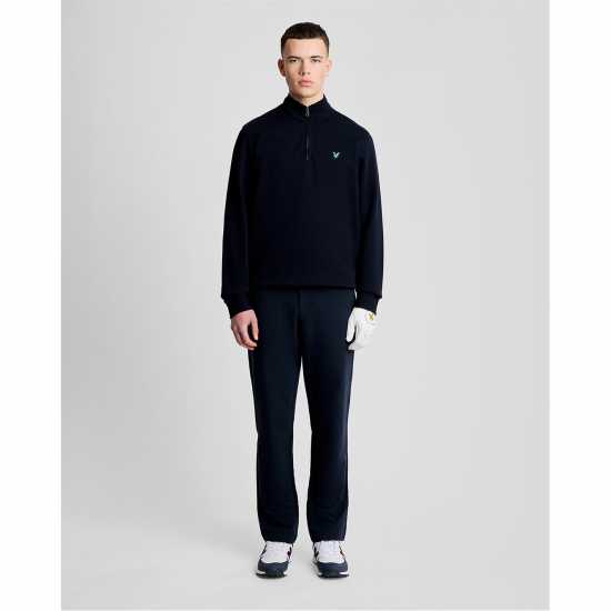 Lyle And Scott Lyle Golf 1/4 Zp Mid Sn61 Z271 Dark Navy 