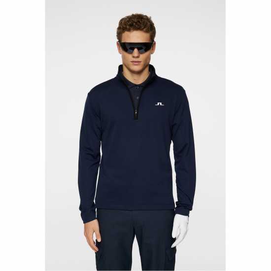 J Lindeberg Golf Clde Hz Mid Lyr Sn53 JL Navy Дрехи за голф